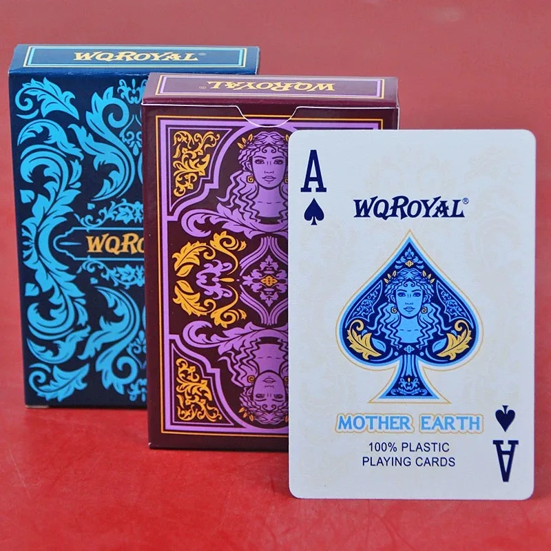 55 Playing Cards Waterproof PVC Frosted Magic Boxed Plastic Playing Cards Set Poker Classic Magic Tools Tabletop Games playing cards