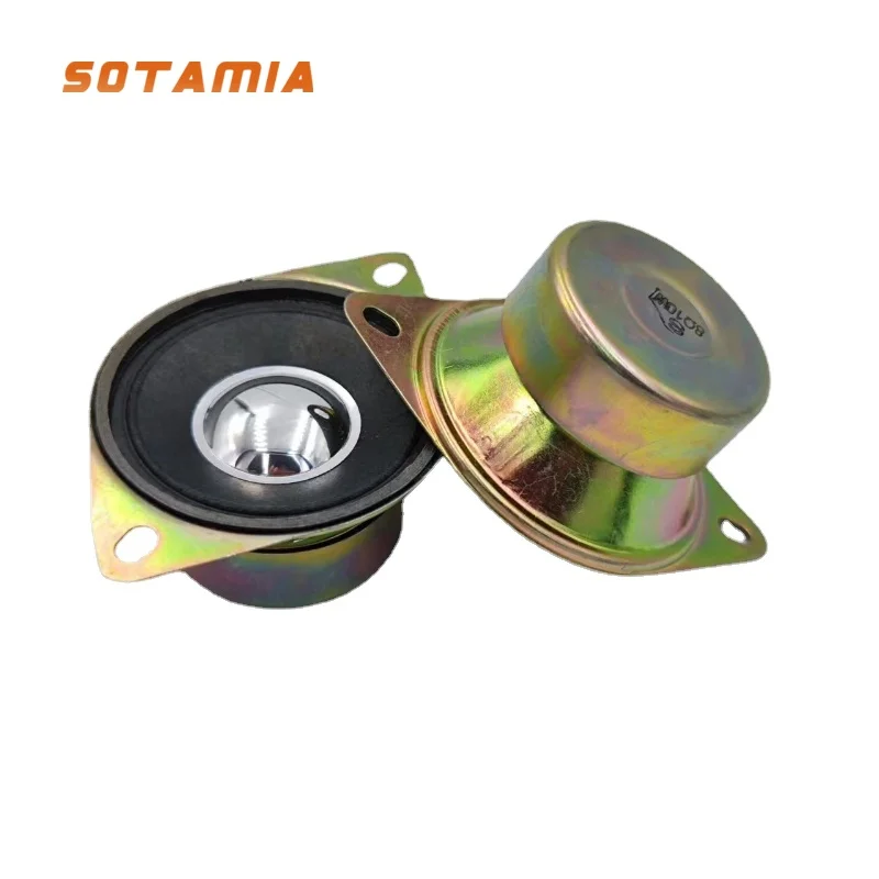 Sotamia 2Pcs Altoparlante Tweeter Da 2 Pollici 4 Ohm 8 Ohm 10W Altoparlante Triplo Mini Tweeter Magnetico Altoparlante Audio Con Orecchio