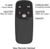 Western Electric Fireplace Insert with Fire Crackling Sound, Remote Control, 750/1500W, Black, 33 1/16 Inches Wide, High 4