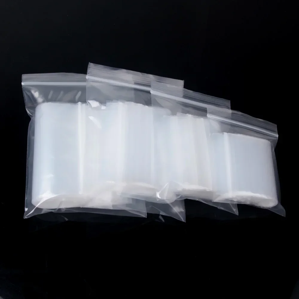 Thick Clear Heavy-Duty Reclosable Storage Bags - Transparent Plastic Jewelry Packaging
