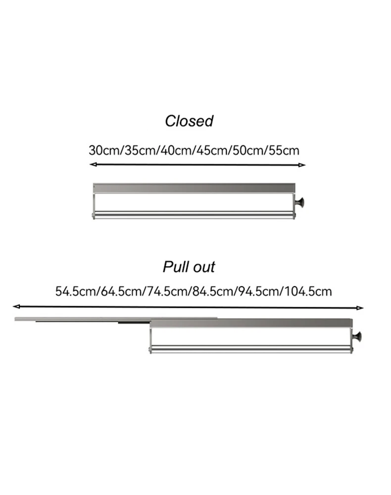 Pull Out Clothes Rod Installation