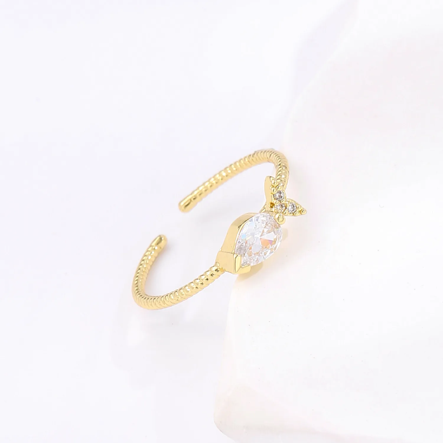 2021 INS Color Rainbow Fashion Rings For Women Finger Jewelry Clear CZ Colorful Neon Enamel Open Adjusted Dome Ring