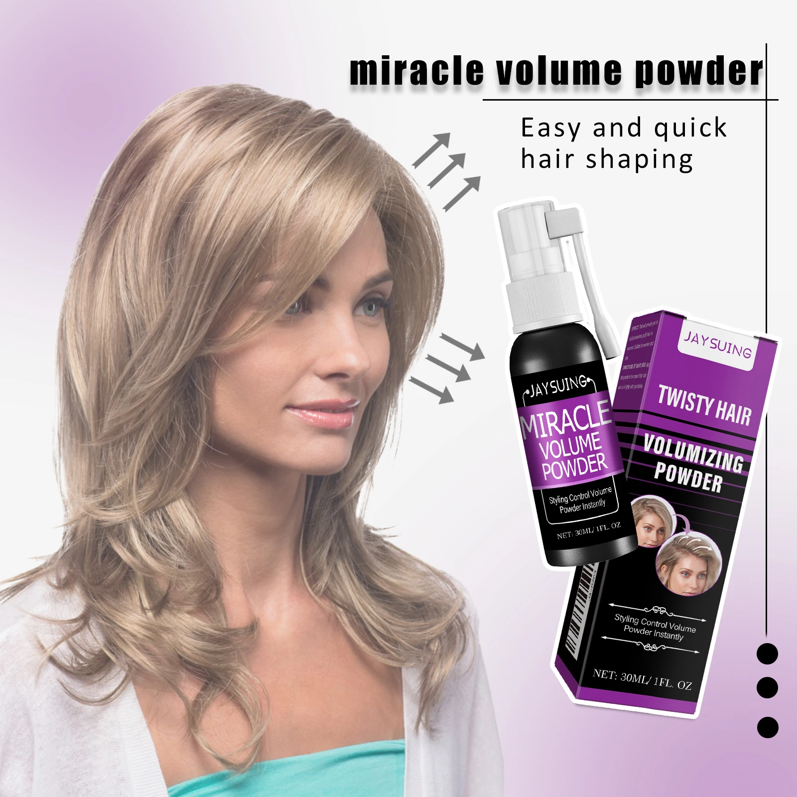 Hair Styling Spray Gel Increase Volume Oil Control Absorb Grease