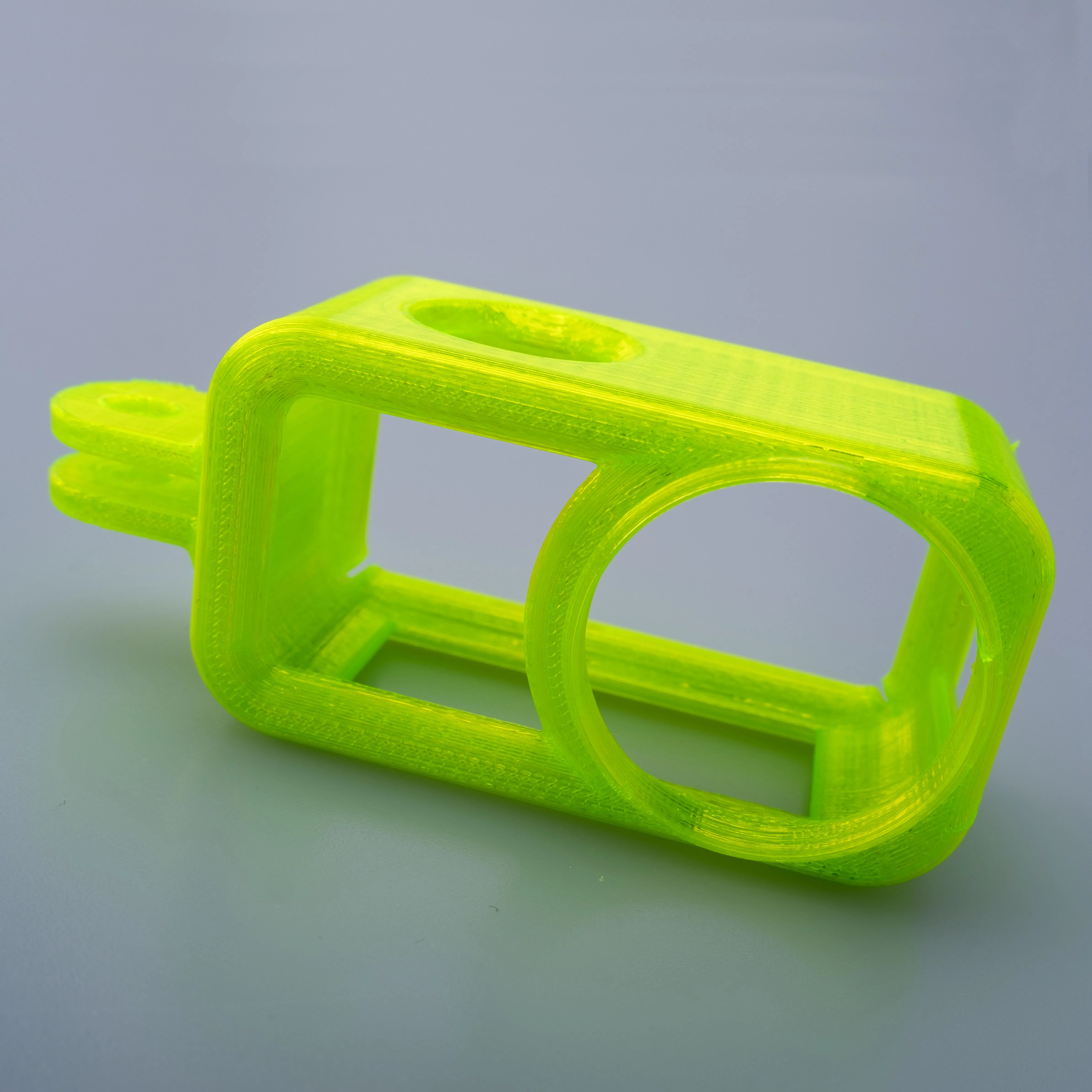 Module caméra drone bleu, angle latéral, pièce détachée compatible livraison rapide.