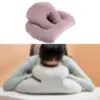 Nap Sleeping Pillow Breathable Ventilation Hole Soft Cushion Face Down Desk Pillow for Office Travel Recliners Library Sleeping 4
