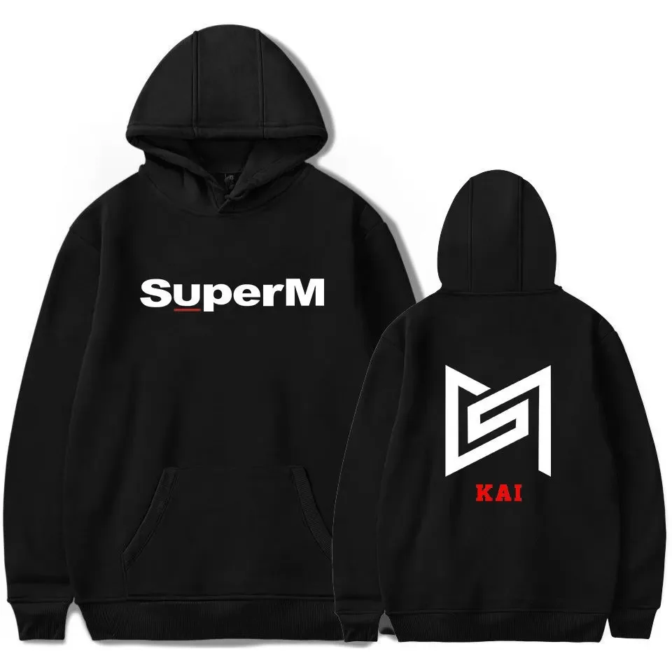 Kpop superm taemin hoodies women/men korean sweatshirts fashion long sleeve fleece hooded jacket male sweater group clothes 2024