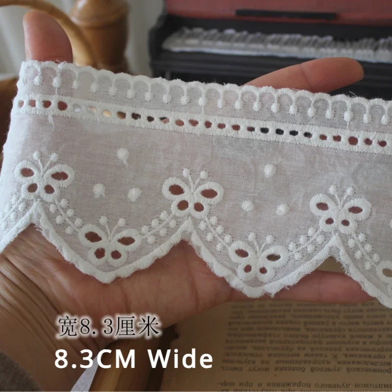 2 iarde - 13 mm/0,5 minuscole finiture in pizzo di nylon bianco, forniture artigianali per cucire, perfette per vestiti per bambole - Italia