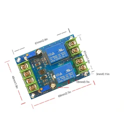 Enhanced Power Supply Automatic Switching and Charging Control Board with Emergency Circuit Breaker (Green)