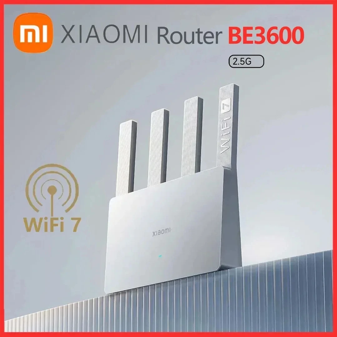 

Новинка 2024, маршрутизатор Xiaomi BE3600 WiFi7 2,4/5 ГГц, порт с двумя диапазонами частот 160 МГц Мбит/с, Сверхбыстрая скорость сети, работа с приложением Mi Home