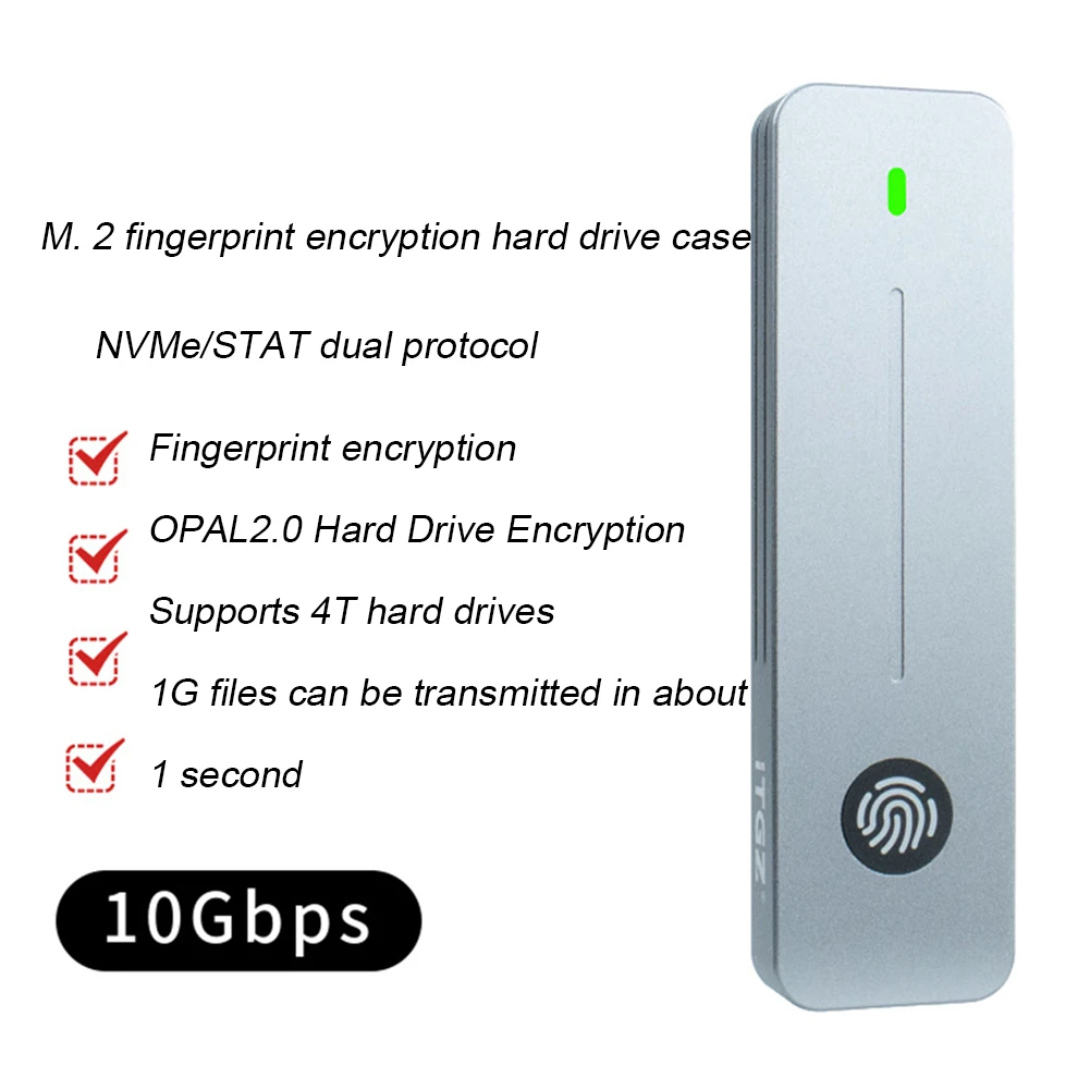 M.2 NVMe SATA ޴ SSD ̽, M-Ű B + M Ű,  ȣȭ M.2 SSD ̽, 2230 2242 2280 SSD ܺ Ŭ ڽ