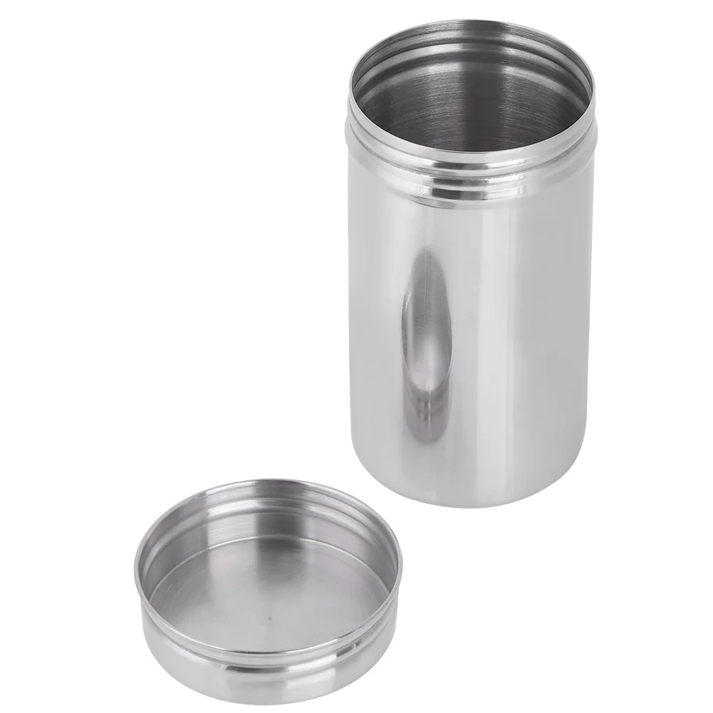 tea tin box tea canister 275ml 400ml 304 Stainless Steel Sealed Storage Jar Portable Tea Coffee Beans Container for Home Kitchen Cafes Restaurant