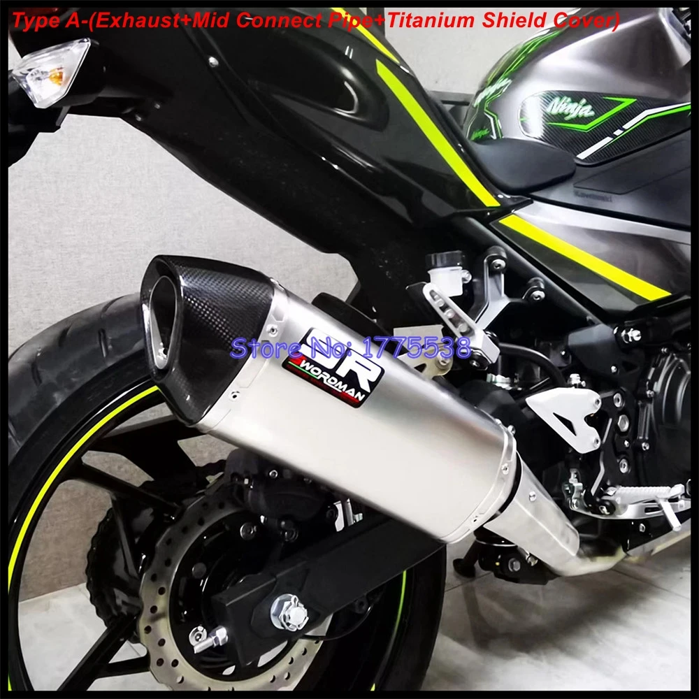 Titanium Alloy for Kawasaki Ninja 400 NINJA400 ABS 2018-2023 Z400 ABS 2019-2021Motorcycle Exhaust System Header Muffler Manifold - Image 2