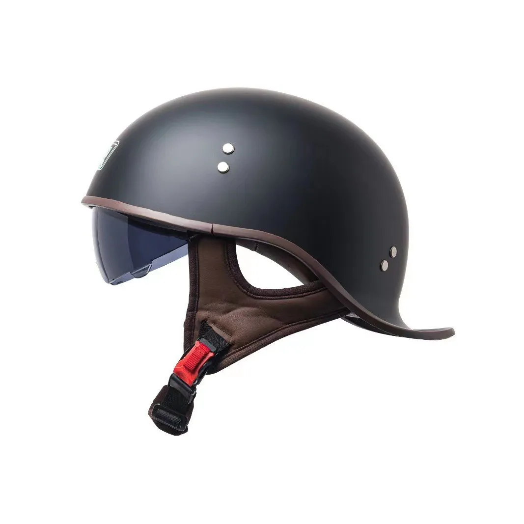 Customizable Pattern Matte Finish Helmet Fashion Hot Retro Baseball Hip Hop Half Helmet