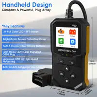 OBD2 Scanner Diagnostic Tool, Auto Check Engine Code Reader With Reset & 35901 DTCs, Enhanced OBDII/EOBD Car Scan Tools 2