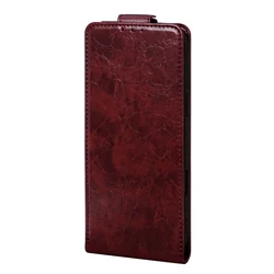 Premium Anti - Scratch Wallet Leather Flip Case with Card Slots for Tecno Camon 40 (Dark Brown)