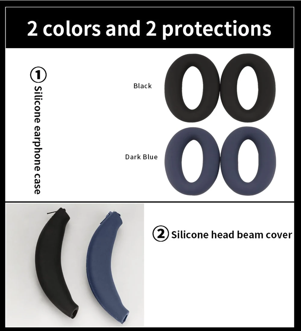 Quality Headphone Head Beam Cover for Sony WH-XB910N Earphone Silicone Protective Case XB910N Headset Headbeam Protector Sleeve