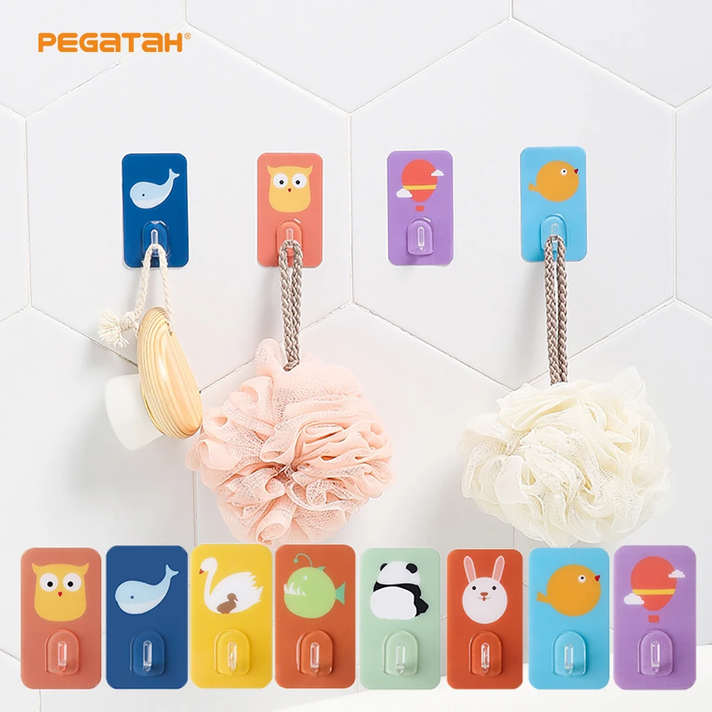 Bathroom Wall Storage Hooks Cute Sticky Wall Hook Adhesive Hook