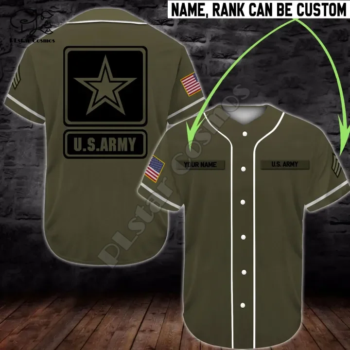 Army Marine Military Camo Soldier Veteran NewFashion 3DPrint Summer  Baseball Shirts Jersey Funny Casual Beach Short Sleeves A4 - AliExpress