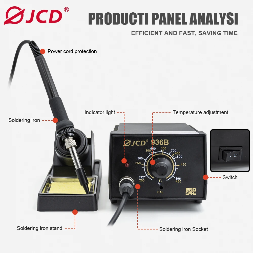 Soldering Station 60W Adjustable Temperature Anti-static 110V 220V Welding Stati