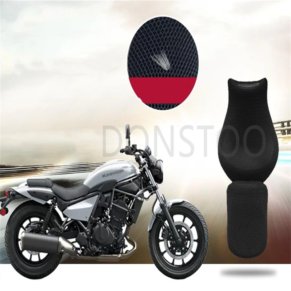 Motorcycle Mesh Seat Cover Cushion Pad Guard Insulation Breathable Sun-proof Net for Kawasaki Eliminator 500 Eliminator500