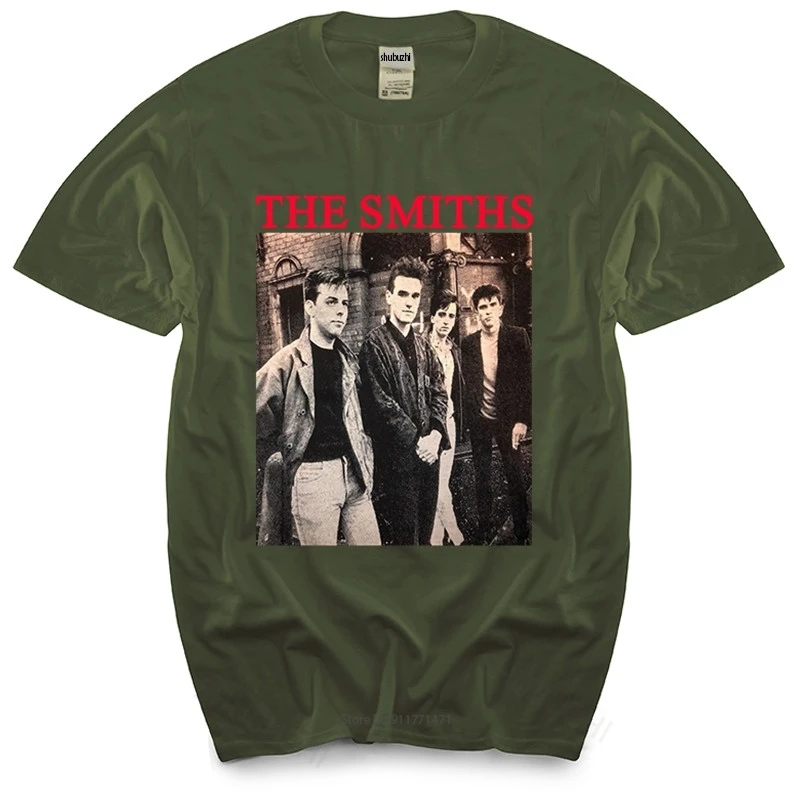 T-Shirt Uomo O-Collo Vtg The Smiths Band Shirt Morrissey The Cure Rock Meat Is Kill Punk Paper Thin New Tee-Shirt Per Uomo