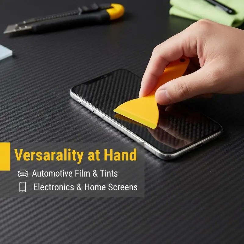 자동차 윈도우 틴팅 도구 윈도우 필름 삼각 스퀴지 헤드라이트 필름 랩 빠른 청소 및 시공 도구 (디테일링 샵용)