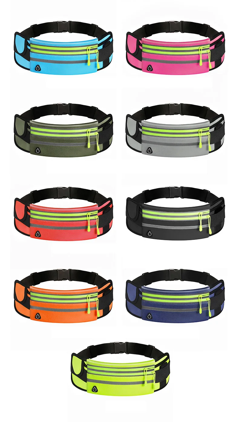 Women\'s and men\'s running waist bag, sports mobile phone bag, gym running mobile phone belt bag, jogging running bicycle bag