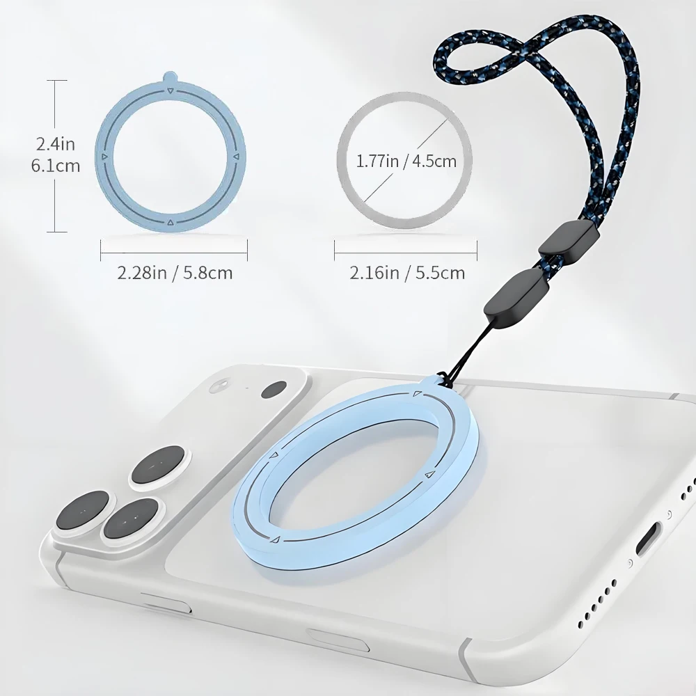 Magnetic Ring Mobile Phone Lanyard Strap with Multiple Color Options