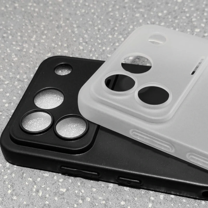 Soft TPU Matte Transparent Phone Case - Silicone Protective Shell