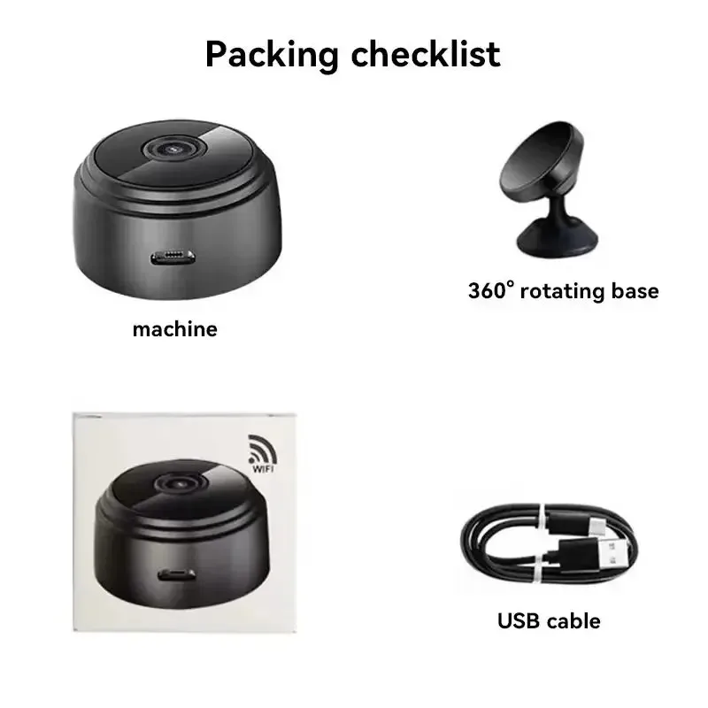 2026 A9 Mini Surveillance Cameras With Wifi 1080P HD Mini Camera Sensor Night Vision Camcorder Web Video Surveillance Smart Home 5