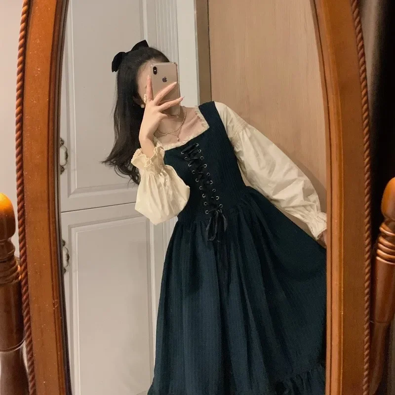 

Женское платье для косплея Ретро, костюм для Хэллоуина эпохи Возрождения, карнавальное платье с длинным рукавом, женское платье принцессы, средневековое платье