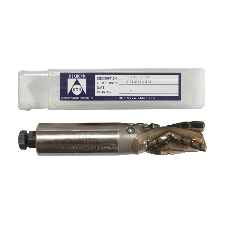

Woodworking tool pcd spiral cnc wood router bit