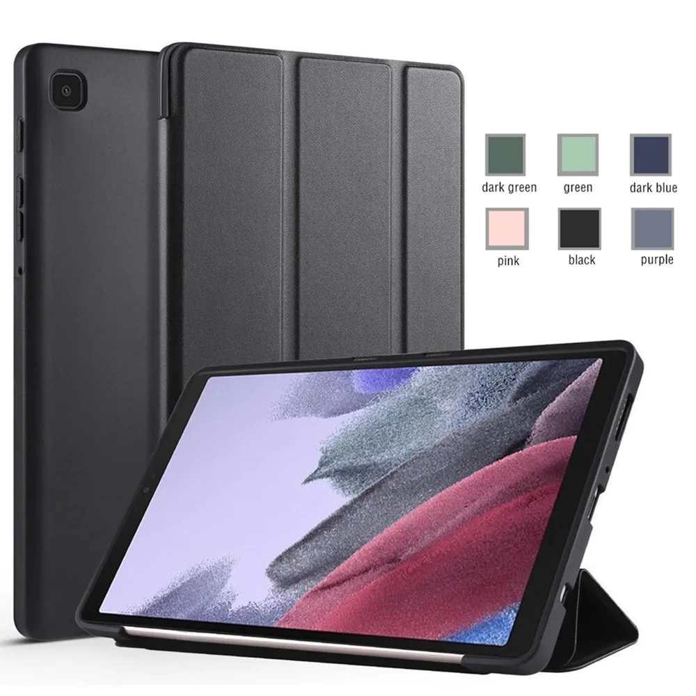 Funda for Tablet Samsung Galaxy Tab A7 A8 S7 S8 S9 A9 11 A7lite 8.7 S6 Lite  2022 Trifold Silicone Case for Tablette Samsung 2023