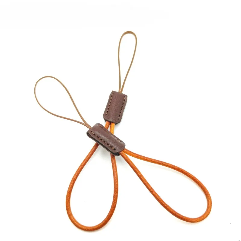맞춤형 로고 진짜 가죽 전화 짧은 매는 밧줄 USB 드라이브 카메라 팔찌 레이저 조각 텍스트 키 체인 손목 스트랩을 사용자 정의