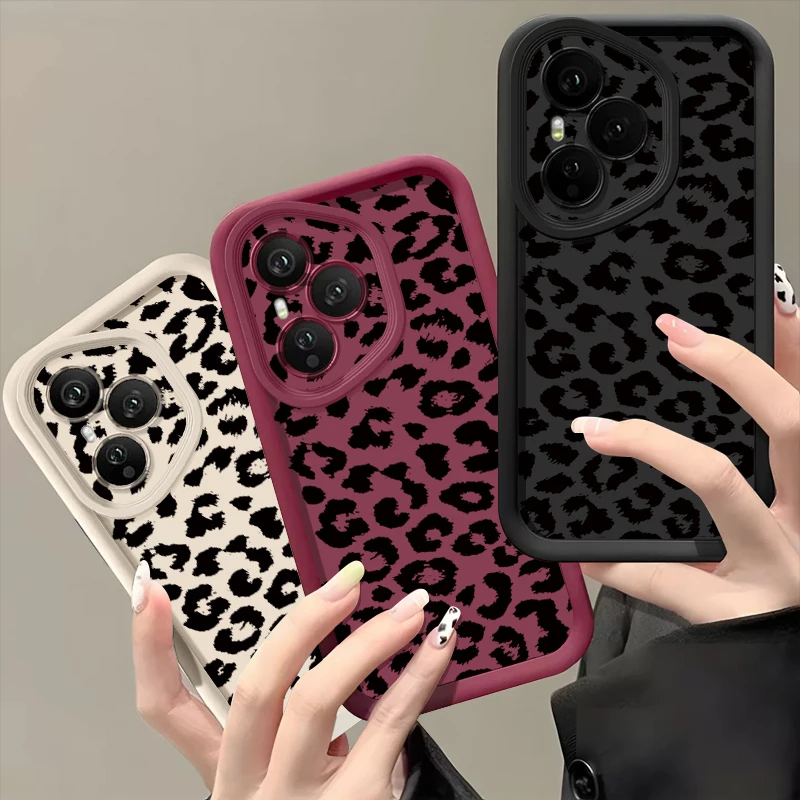 Black Spotted Pattern Soft TPU Silicone Phone Case