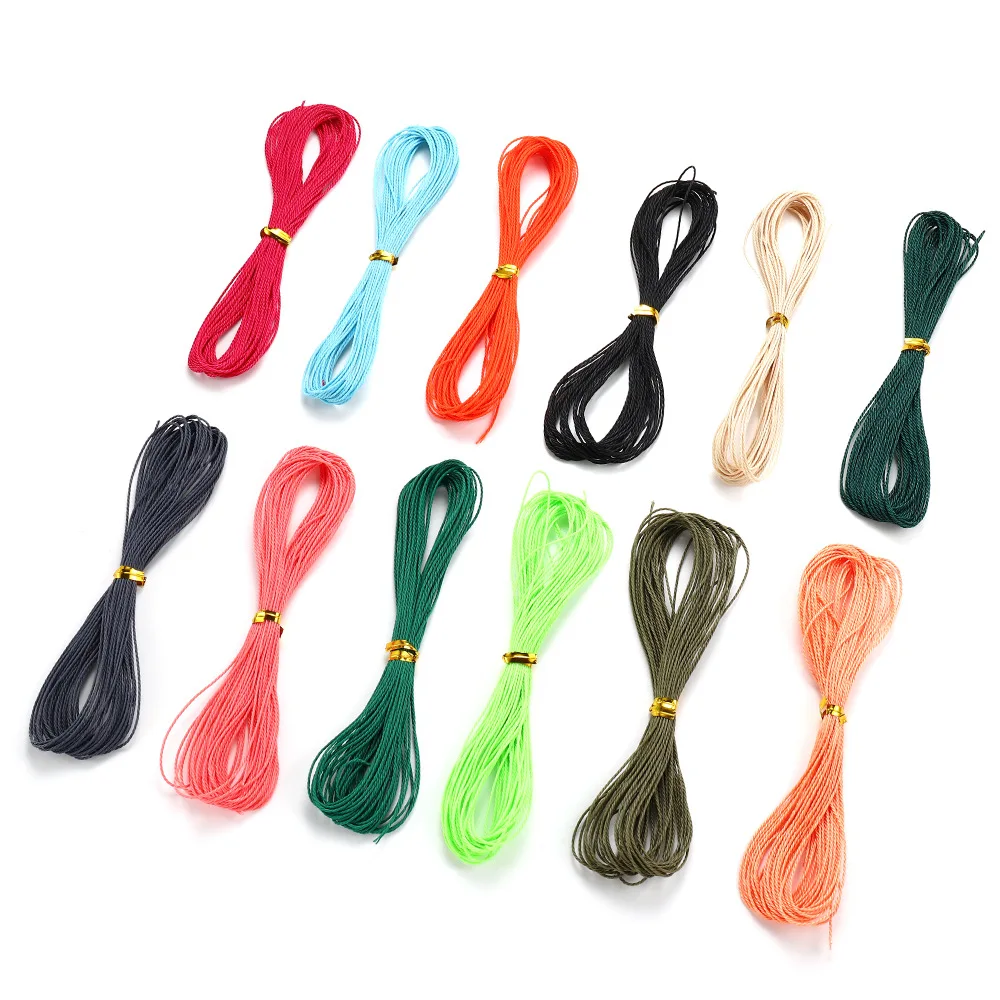 

10pcs/Lot 1mm Three Strand Braided Wax Wire Acrylic Burnable Rope For Jewelry Making