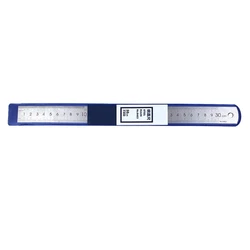 Premium Stainless Steel Straight Ruler Set with Clear Markings - 10/20/30 CM (30cm)