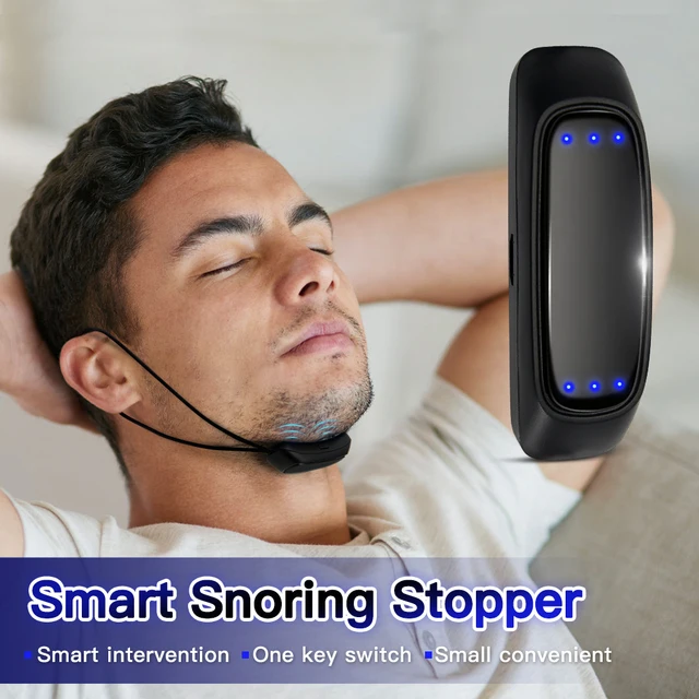 EMS Pulse Stop Snore Portable Comfortable Sleep Well Stop Snore Health Care Sleep Apnea Aid USB Smart Anti Snoring Device 1