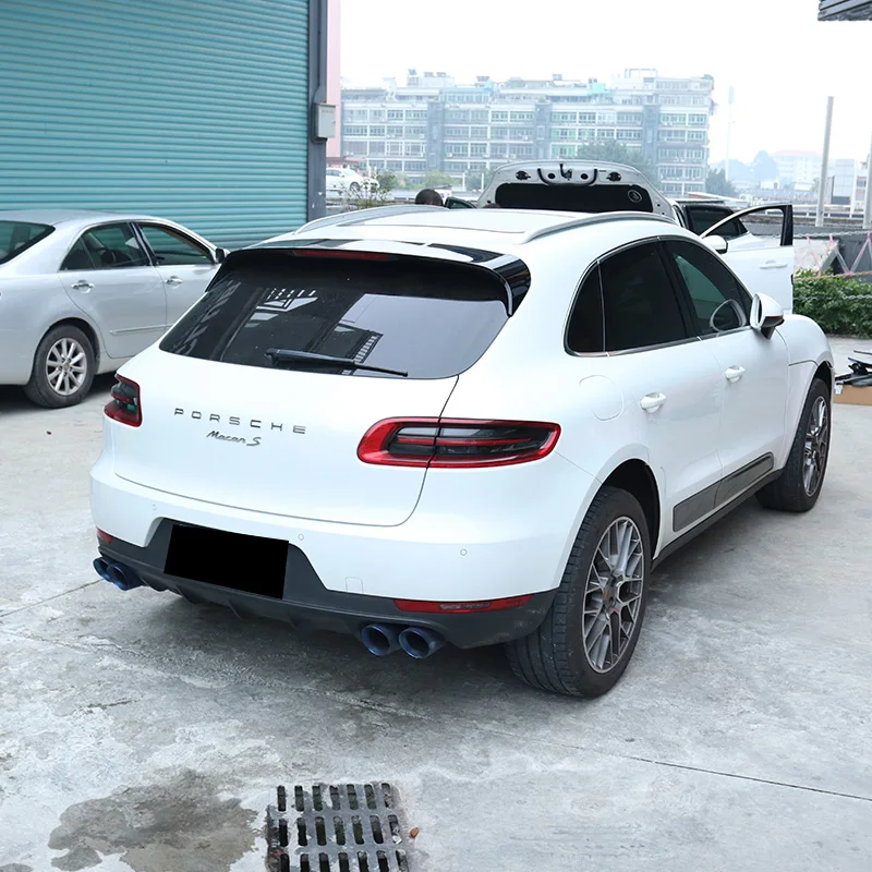 Per Porsche Macan Spoiler 2014 2015 2016 2017 Frp/Real Carbon Fiber Car Rear Top Wing Porsche Macan No-Punch Ala Posteriore Tuning
