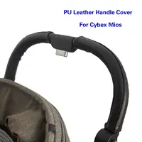 Stroller PU Leather Handle Covers Fit For Cybex Mios Pram Bumper Sleeve Case Armrests Protective Cover Stroller Accessories