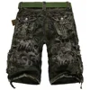Summer Men's Casual Shorts Fashion Camouflage Multi-pocket Zipper Loose Military Combat Work Shorts Breathable Five Pants 4