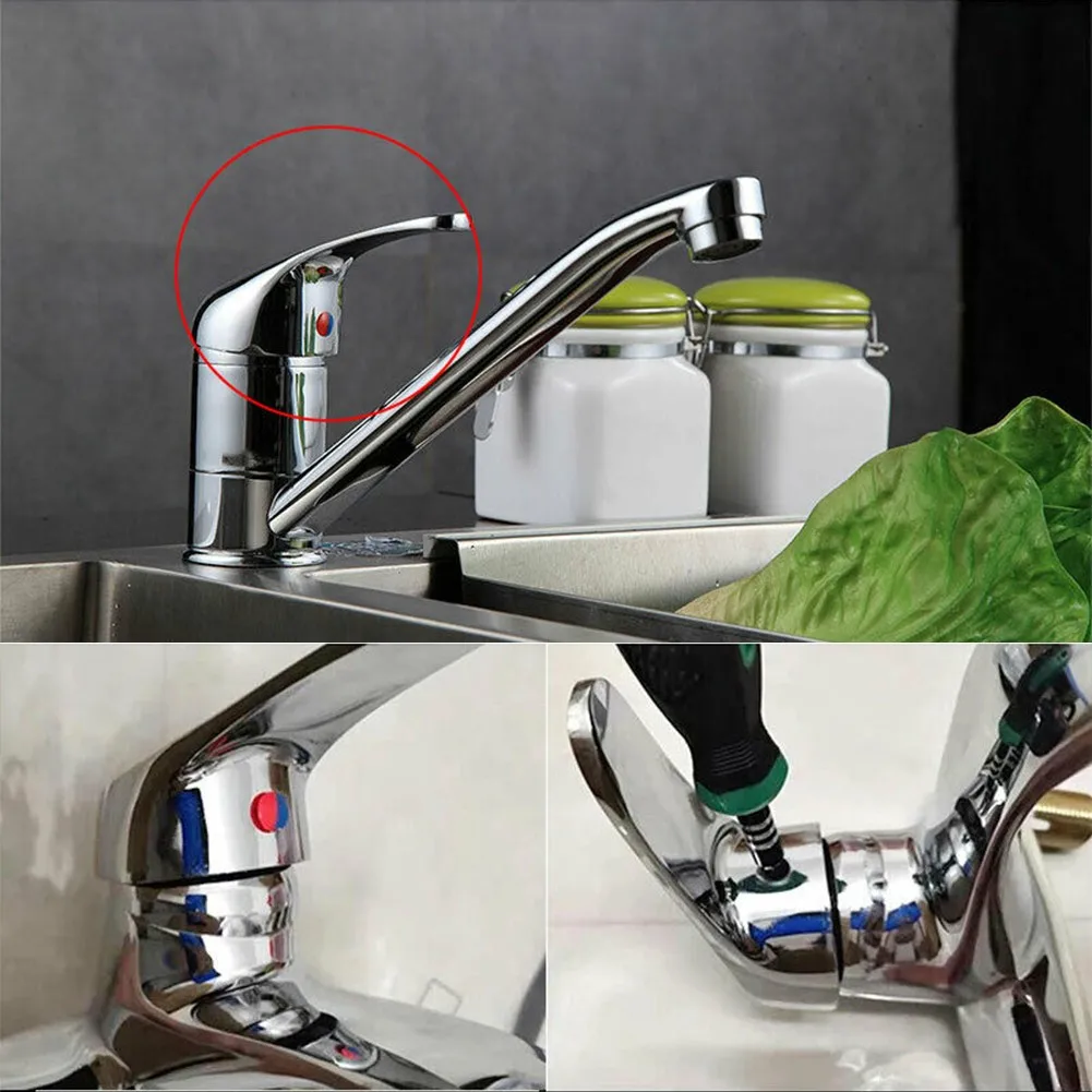 Bathroom Kitchen Faucet Accessories Shower Tank Switch Cold And Hot Water Valve Single Handle Replacement Faucet Metal Handle 6