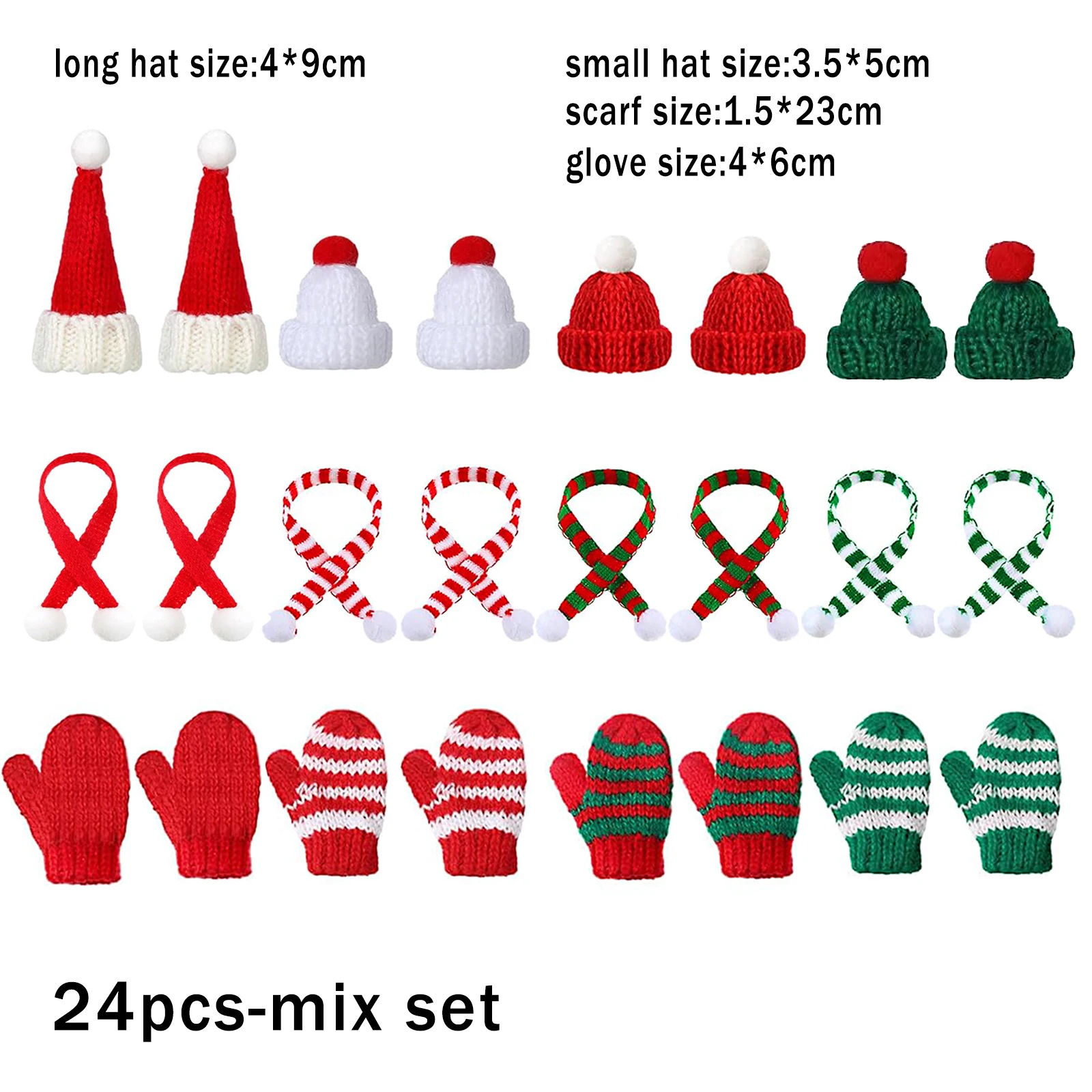 ZZRSYJ Mini Chapeau De Père Noël,30 Pièces Petits Bonnets Noël,Bricolage Sucette Chapeau,Mini Chapeau De Sucette,Mini Bonnet De Noel,pour Les Décorations De Table, Décorer Divers Accessoires De Noël