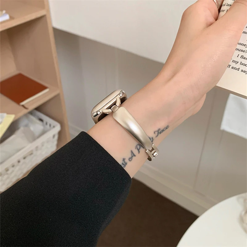 Elegant Metal Bracelet Band for Apple Watch - Women's Edition