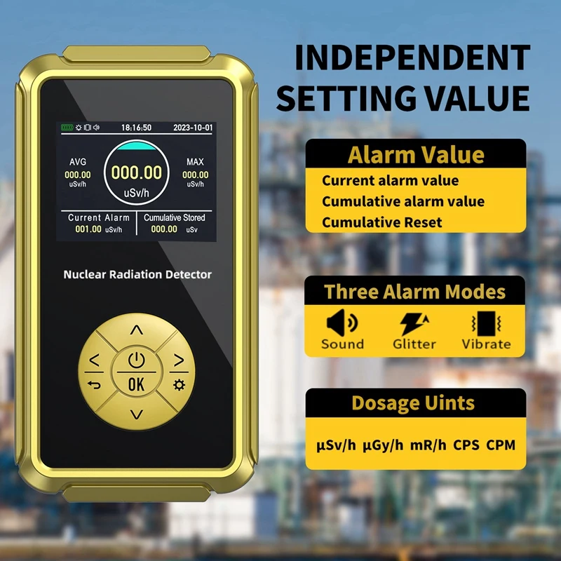 Geiger Counter Nuclear Radiation Detector Geiger Plate Radioactivity Detector For Nuclear Wastewater For PC Software Easy To Use