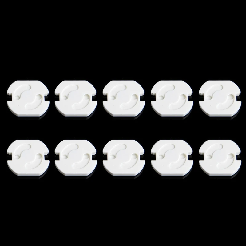 10PCS Baby Electric Socket Outlet Plug Protection Security Safety Child Two Phase Safe Lock Cover Kids