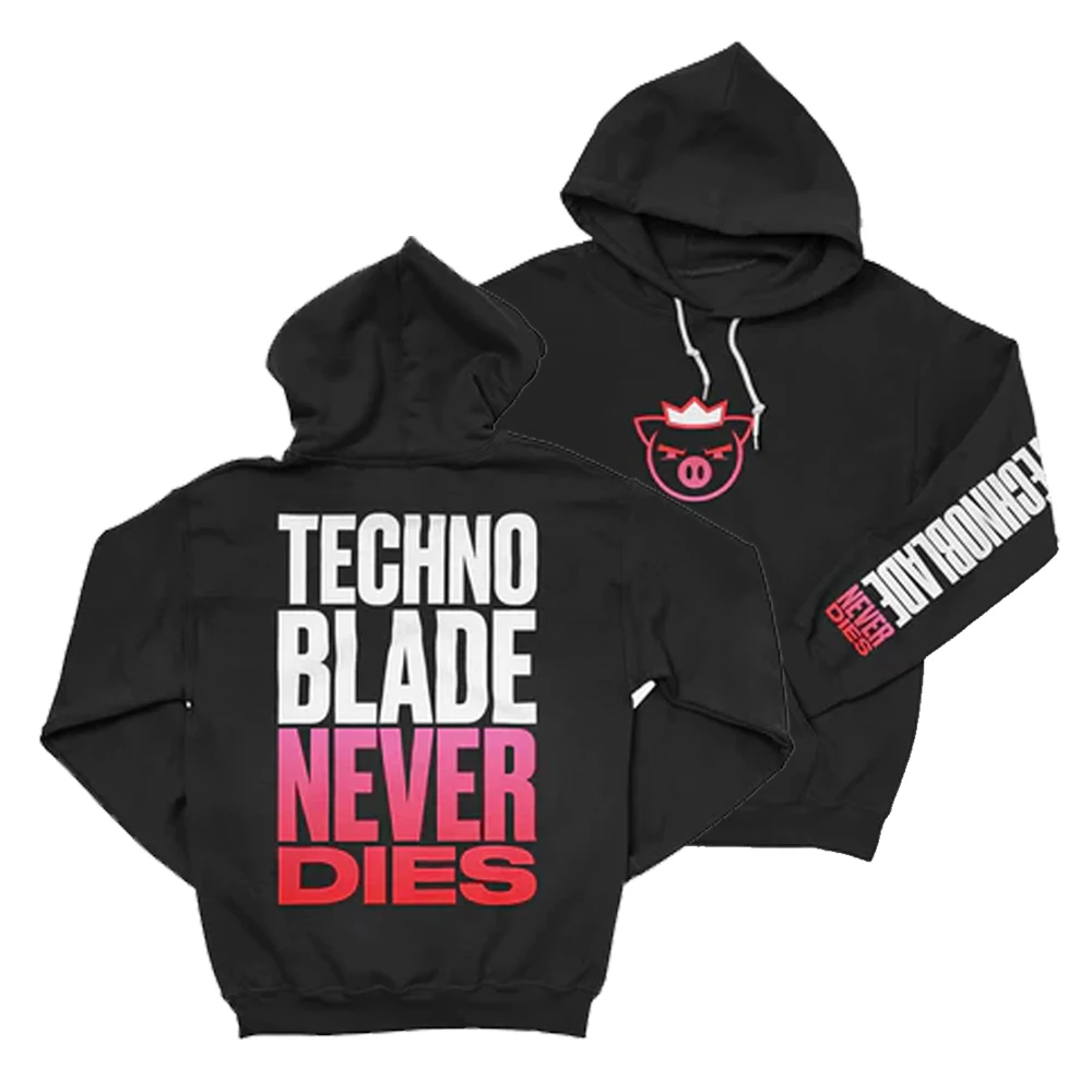 

Пуловер Technoblade Never Dies, толстовка с длинным рукавом, уличная одежда для мужчин и женщин, Свитшот 2023, Повседневная стильная модная одежда