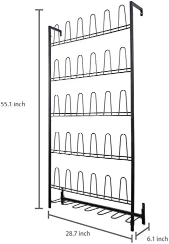 Organizador de Zapatos Colgante Para Closet Negro GRETAIL