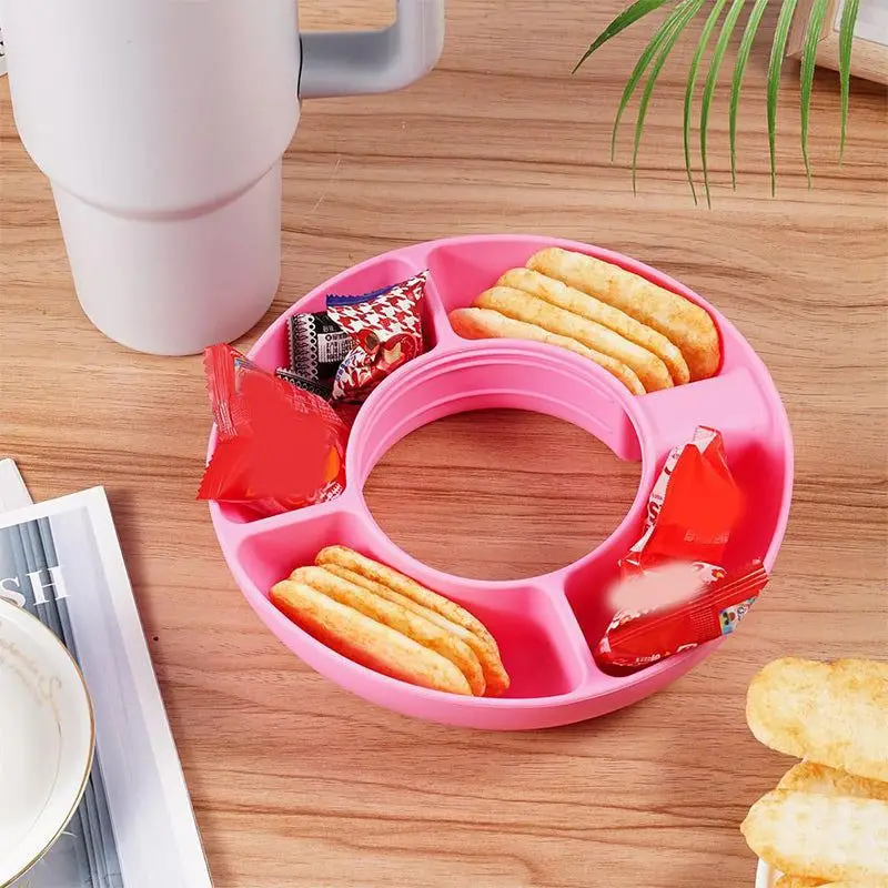 Snack Bowl For Stanley Cup Portable Snack Plate For Stanley 40oz Reusable  Food Tray Snack Bowl Cup Holder For Outdoor