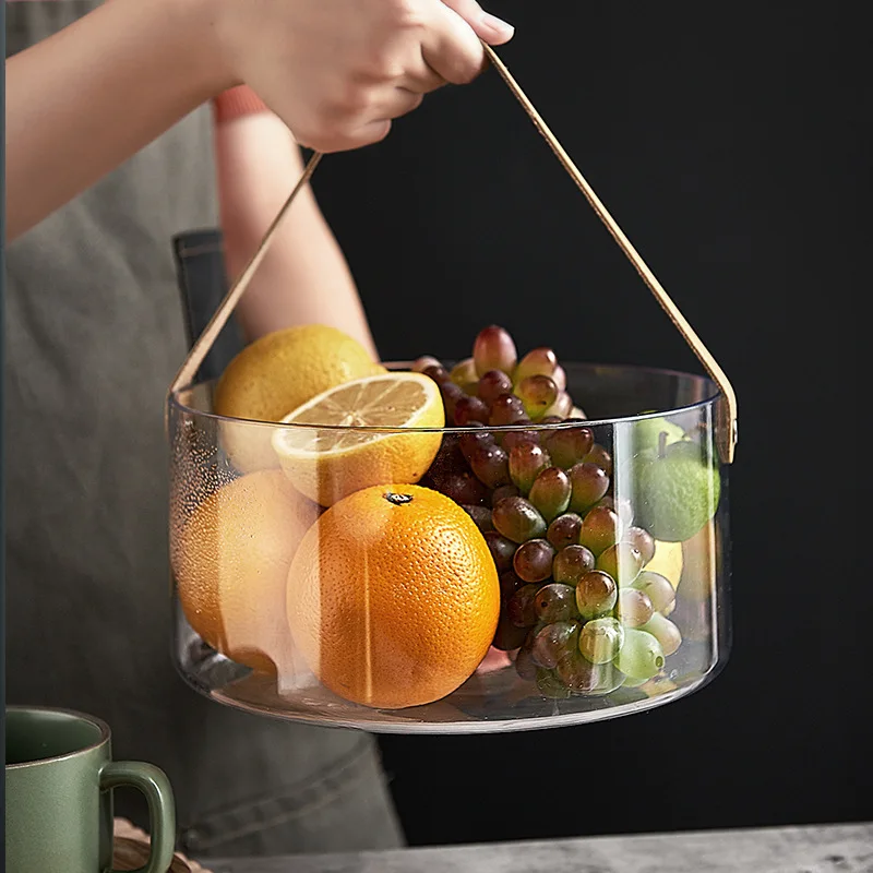 Ice Bucket Ossayi Ice Buckets Beer Wine Cooler with Handle Fruit Wash Storage Basket Party Supplies